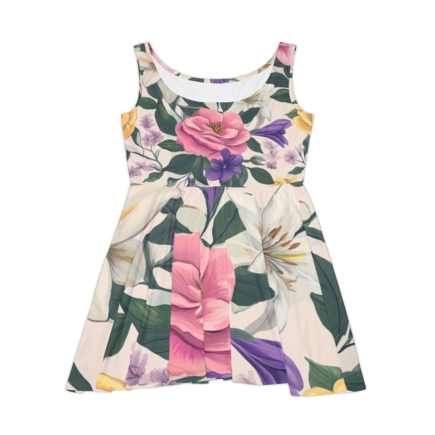 Floral Skater Dress (L) Only One Made- No Restocking