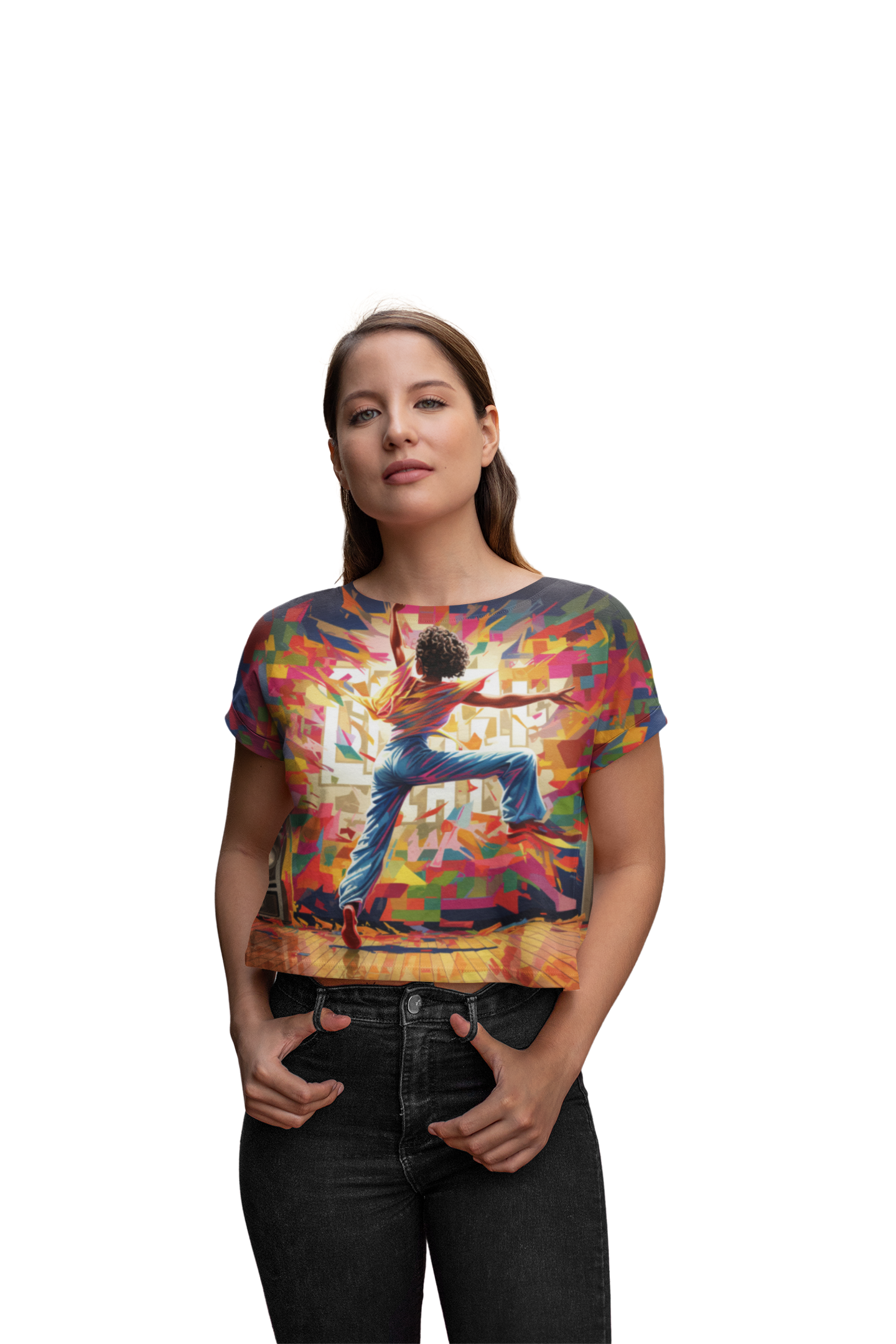 Camiseta corta para mujer (AOP)